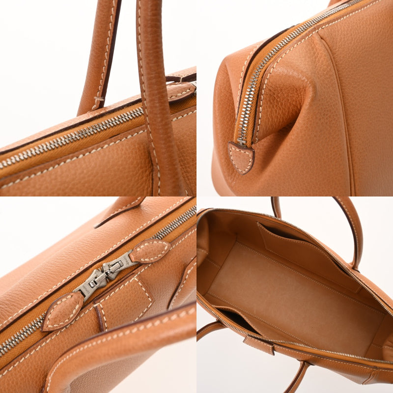 HERMES エルメス パリボンベイ ナチュラル □J刻印(2006年頃) レディース ハンドバッグ Bランク 中古 銀蔵