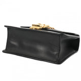 GUCCI グッチ シルヴィ リボンショルダー ブラック 431666 レディース レザー ショルダーバッグ ABランク 中古 銀蔵