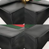 GUCCI グッチ シルヴィ リボンショルダー ブラック 431666 レディース レザー ショルダーバッグ ABランク 中古 銀蔵