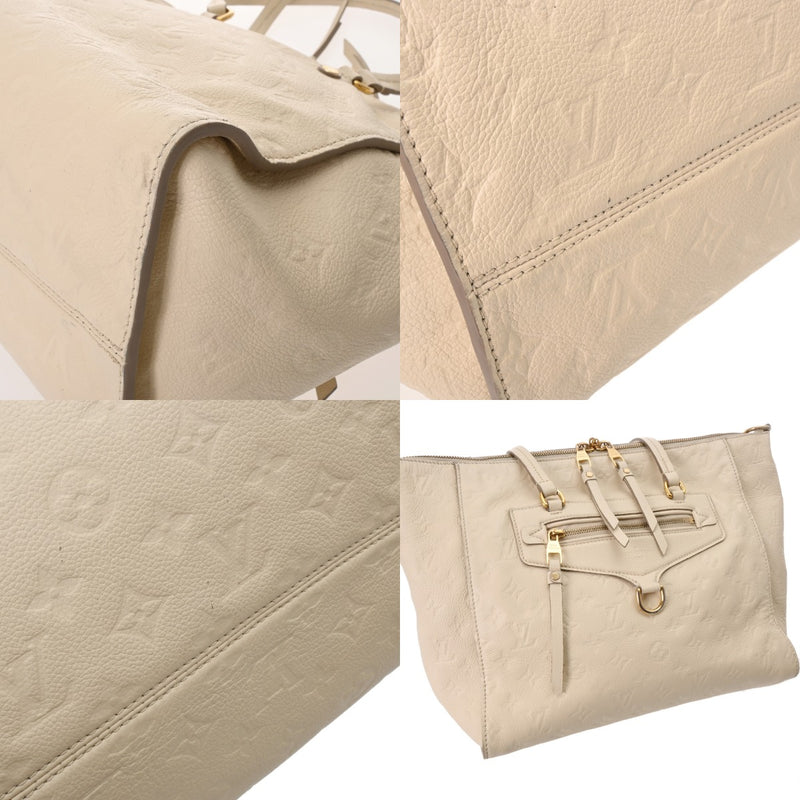 LOUIS VUITTON ルイヴィトン モノグラムアンプラント ルミニューズ ネージュ M93411 レディース レザー トートバッグ Bランク 中古 銀蔵