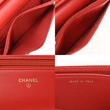 CHANEL シャネル ボーイシャネル チェーンウォレット レッド A80287 レディース ラムスキン ショルダーバッグ Aランク 中古 銀蔵