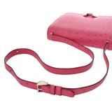 HERMES エルメス サックエルメス 2002 20 フューシャピンク D刻印(2019年頃) レディース オーストリッチ ショルダーバッグ Aランク 中古 銀蔵