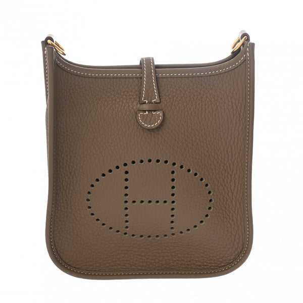 HERMES エルメス エブリン エヴリン TPM エトゥープ U刻印(2022年頃) レディース トリヨンクレマンス ショルダーバッグ Aランク 中古 銀蔵