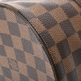 LOUIS VUITTON ルイヴィトン ダミエ パピヨン GM ブラウン レッド N51303 レディース ダミエキャンバス ハンドバッグ Bランク 中古 銀蔵