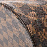 LOUIS VUITTON ルイヴィトン ダミエ パピヨン GM ブラウン レッド N51303 レディース ダミエキャンバス ハンドバッグ Bランク 中古 銀蔵