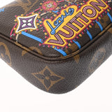 LOUIS VUITTON ルイヴィトン モノグラム ミニポシェット アクセソワール ヴィヴィエンヌ ブラウン M69752 レディース モノグラムキャンバス アクセサリーポーチ Aランク 中古 銀蔵