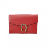 GUCCI グッチ ディオニュソス レッド ユニセックス レザー ショルダーバッグ Aランク 中古 銀蔵