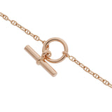 HERMES エルメス ファランドール PM ダイヤ レディース K18ピンクゴールド PG ネックレス Aランク 中古 銀蔵