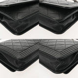 CHANEL シャネル ボーイシャネル チェーンショルダー ブラック A67364 レディース キャビアスキン ショルダーバッグ ABランク 中古 銀蔵