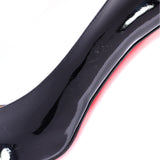 CHRISTIAN LOUBOUTIN クリスチャンルブタン オープントゥハンプス ブラック レディース エナメル ドレスシューズ 未使用 銀蔵