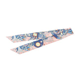 HERMES エルメス ツイリー Odyssey ローズペール/ブルー/ジョーヌスフレ レディース シルク100％ スカーフ 新品 銀蔵