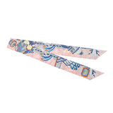 HERMES エルメス ツイリー Odyssey ローズペール/ブルー/ジョーヌスフレ レディース シルク100％ スカーフ 新品 銀蔵