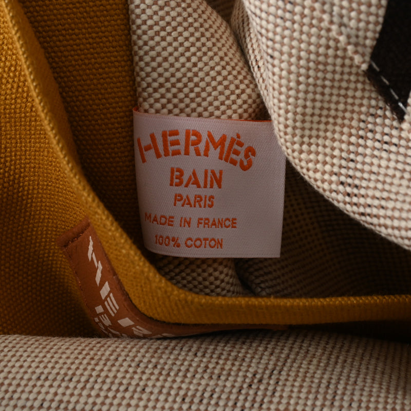 HERMES エルメス ティーグル ア ラナナス / ビーチバッグ 虎 茶 ユニセックス コットン100％ トートバッグ 新品 銀蔵