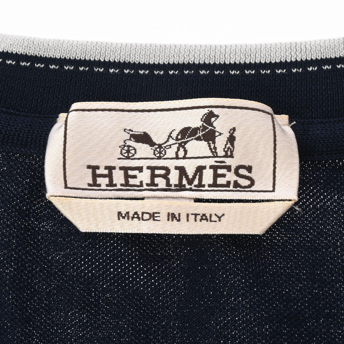 エルメスクルーネック Tシャツ サドルステッチ XXLサイズ マリン メンズ コットン100％ 半袖Ｔシャツ - HERMES – 銀蔵オンライン