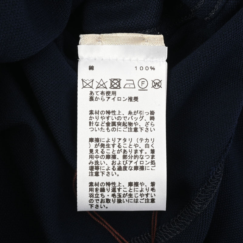 HERMES エルメス クルーネック Tシャツ サドルステッチ XXLサイズ マリン - メンズ コットン100％ 半袖Ｔシャツ 新品 銀蔵