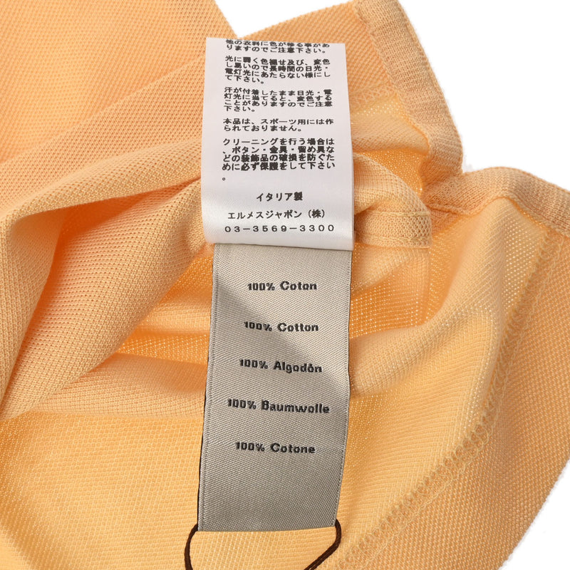 HERMES エルメス ポロシャツ サドルステッチ 半袖 サイズXXL 黄色 - メンズ コットン100％ ポロシャツ 新品 銀蔵