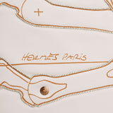 HERMES エルメス カレ90 ペガサス ホワイト H592631S レディース シルク100％ ビーズ スパンコール スカーフ 新品 銀蔵