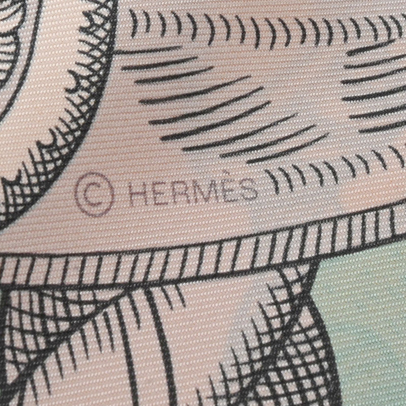 HERMES エルメス カレ90 ダブルフェイス /デッラ・カヴァッレリア ブルーグラシエ/ローズプードル レディース シルク100％ スカーフ 新品 銀蔵