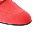 HERMES エルメス パリ サイズ44 ローズフルーレセント メンズ ベロア モカシン 新品 銀蔵