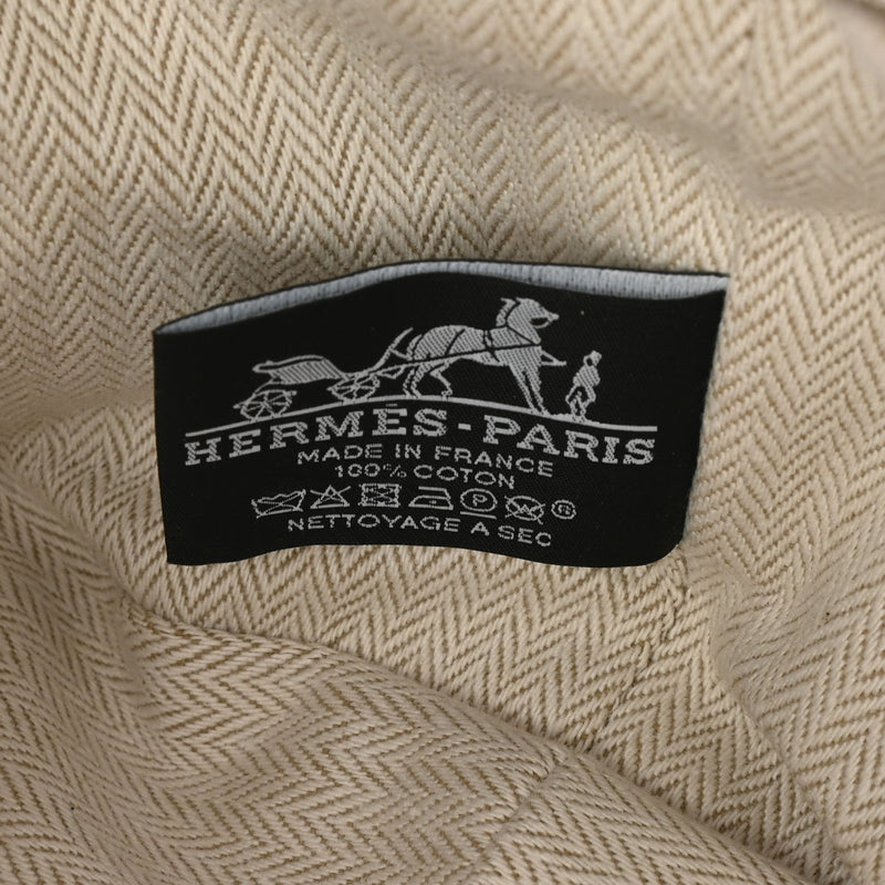 HERMES エルメス ブリッドアブラック PM ナチュラル シルバー金具 - レディース コットン100％ ポーチ 新品 銀蔵