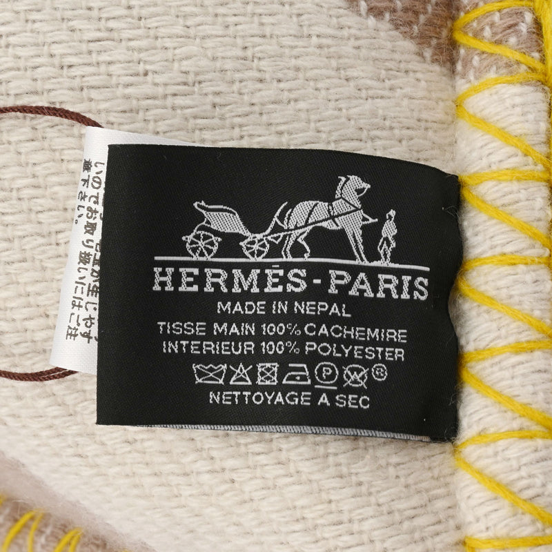 HERMES エルメス クッション アヴァロン Hクラブ トープ/ブレ レディース カシミア100％ その他ファッション雑貨 新品 銀蔵