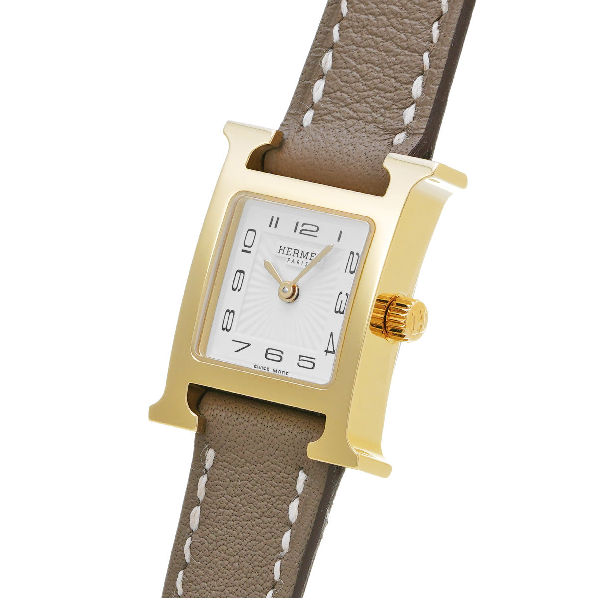 極美品 HERMES エルメス HH1.101 Hウォッチ ミニ 付属品付き 極美品 HERMES エルメス HH1.101 Hウォッチ ミニ 付属品付き