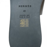 HERMES エルメス イズミール サイズ43 エトゥープ メンズ カーフ サンダル 新品 銀蔵