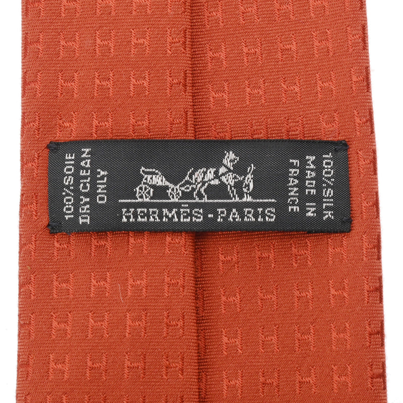 HERMES エルメス H織り トメット メンズ シルク100％ ネクタイ 新品 銀蔵