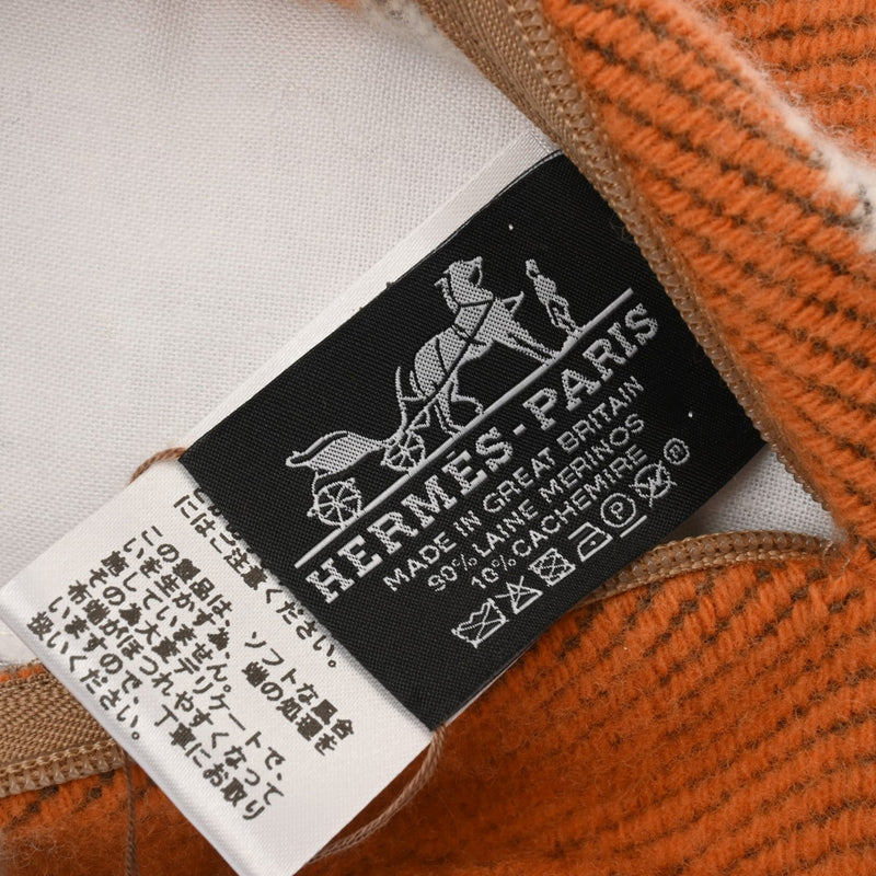 HERMES エルメス クッション アヴァロン PM エクリュ/ポティロン レディース ウール90％/カシミア10％ ブランド小物 新品 銀蔵