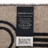 HERMES エルメス カザック キー コレクション マリン/ベージュシネ レディース カシミヤ100％ マフラー 新品 銀蔵