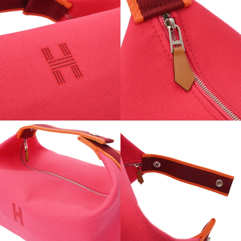 HERMES エルメス ブリッドアブラック GM ハイビスカス レディース コットン100％ ポーチ 新品 銀蔵