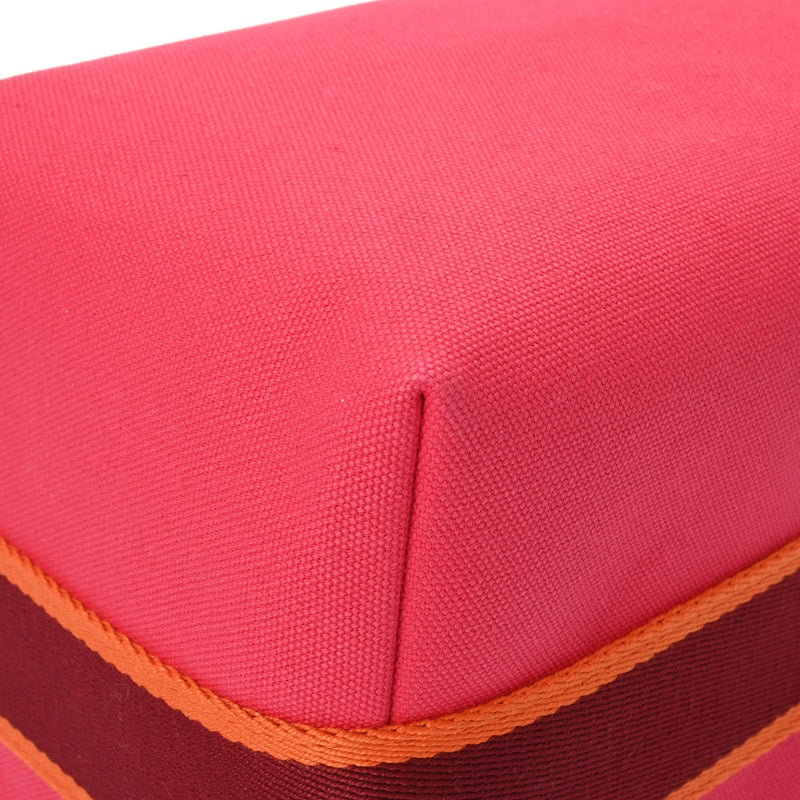 HERMES エルメス ブリッドアブラック GM ハイビスカス レディース コットン100％ ポーチ 新品 銀蔵