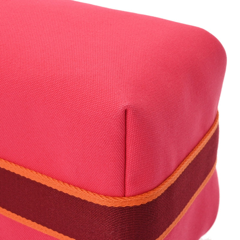 HERMES エルメス ブリッドアブラック GM ハイビスカス レディース コットン100％ ポーチ 新品 銀蔵