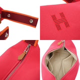 HERMES エルメス ブリッドアブラック PM ハイビスカス シルバー金具 レディース コットン100％ ポーチ 新品 銀蔵