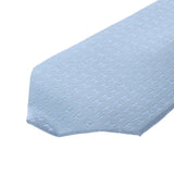 HERMES エルメス H織り ブルーシエル メンズ シルク100％ ネクタイ 新品 銀蔵