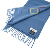 HERMES エルメス カシミヤマフラー バッジソワ ブルーホライゾン レディース カシミヤ100％ マフラー 未使用 銀蔵