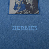 HERMES エルメス カシミヤマフラー バッジソワ ブルーホライゾン レディース カシミヤ100％ マフラー 未使用 銀蔵
