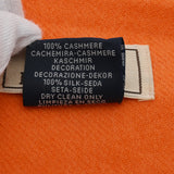 HERMES エルメス カシミヤマフラー バッジソワ オレンジ レディース カシミヤ100％ マフラー 未使用 銀蔵