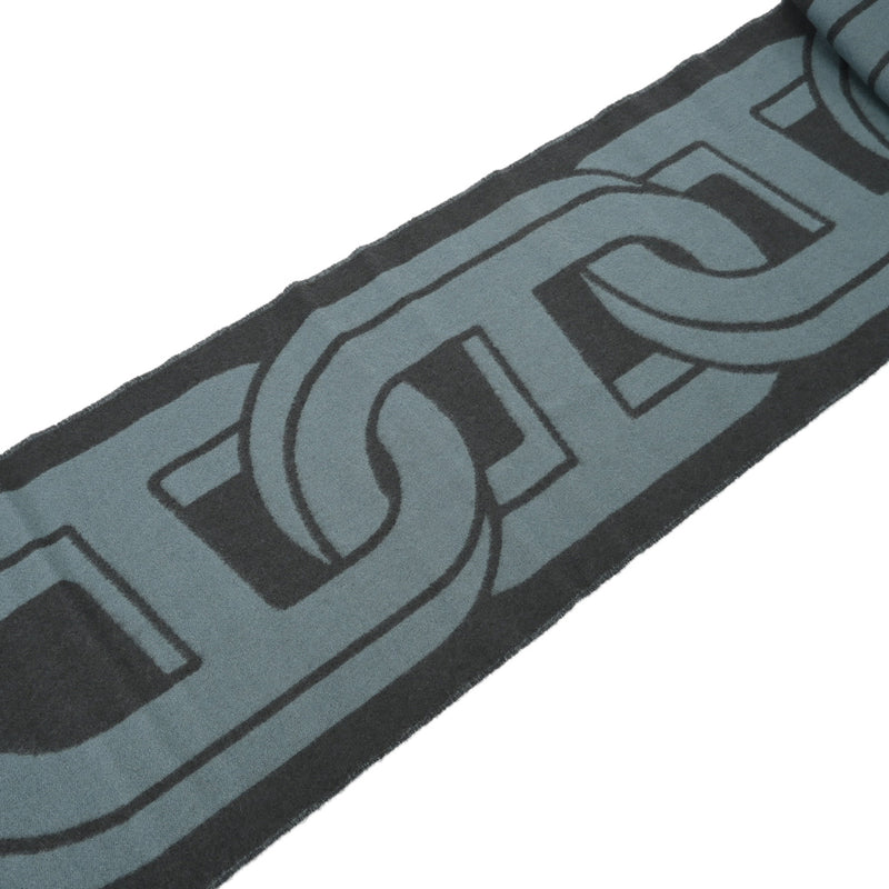 HERMES エルメス マイヨン TGM ユーカリプテュス/オラージュ レディース カシミヤ100％ マフラー 未使用 銀蔵