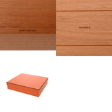 HERMES エルメス トレー アトリウム レクタンギュラー ゴールド ユニセックス マホガニー/トリヨンリス ブランド小物 新品 銀蔵