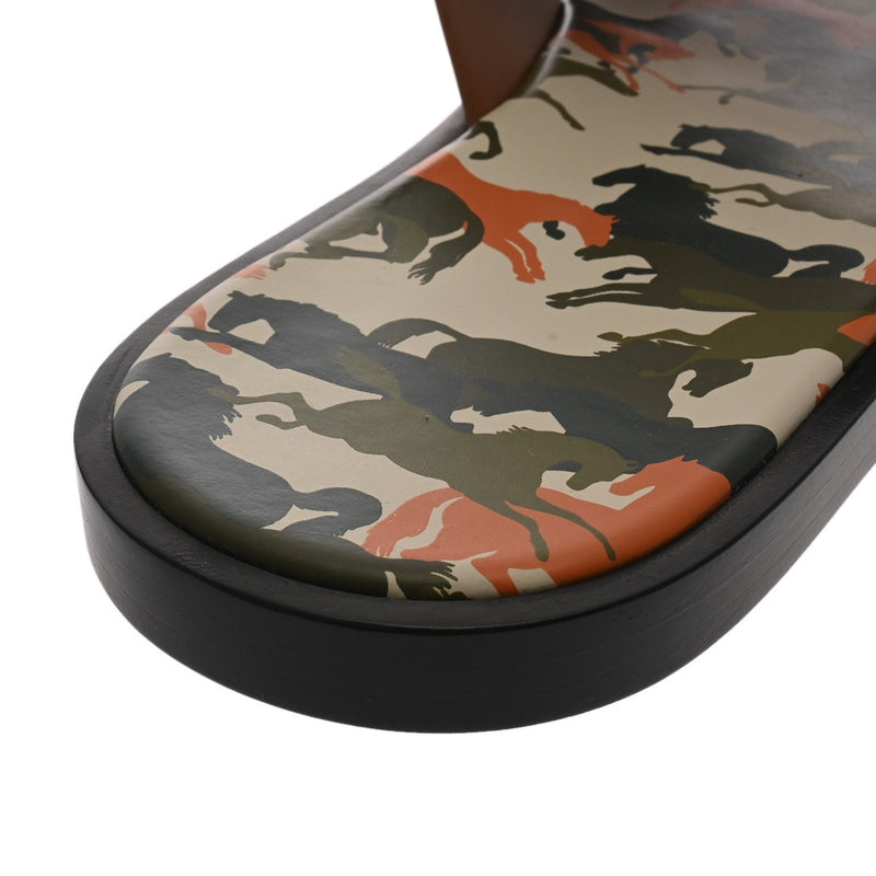 HERMES エルメス イズミール サイズ43 カモフラージュ メンズ カーフ
