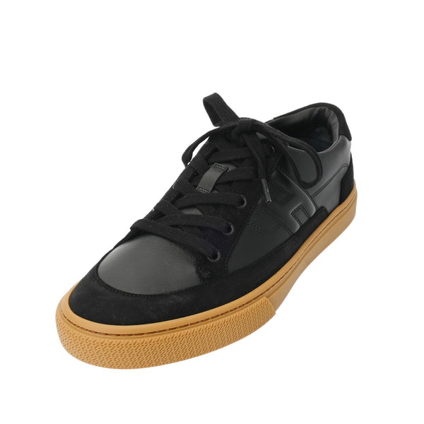 HERMES エルメス ディープ サイズ 41 ブラック メンズ カーフ シェーブルヴェロア スニーカー 新品 銀蔵