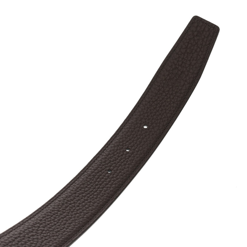 HERMES エルメス H オ カレ サイズ 85cm ショコラ/黒 ゴールド金具 W刻印(2024年頃) メンズ トゴ ボックスカーフ ベルト 新品 銀蔵