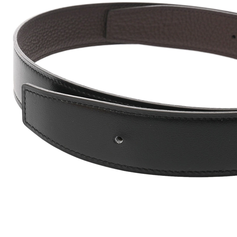 HERMES エルメス H オ カレ サイズ 85cm ショコラ/黒 ゴールド金具 W刻印(2024年頃) メンズ トゴ ボックスカーフ ベルト 新品 銀蔵