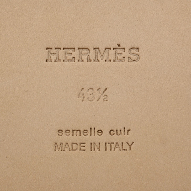 HERMES エルメス イズミール サイズ 43ハーフ ホワイト メンズ カーフ サンダル 新品 銀蔵