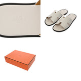 HERMES エルメス イズミール サイズ 43ハーフ ホワイト メンズ カーフ サンダル 新品 銀蔵