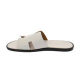 HERMES エルメス イズミール サイズ 43ハーフ ホワイト メンズ カーフ サンダル 新品 銀蔵