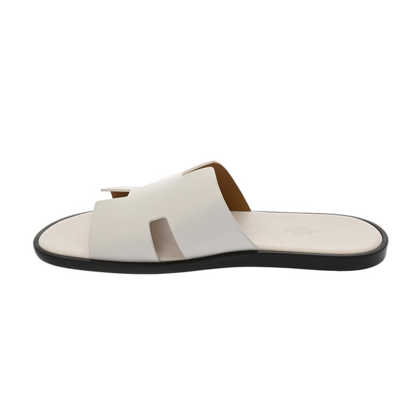 HERMES エルメス イズミール サイズ 43ハーフ ホワイト メンズ カーフ サンダル 新品 銀蔵