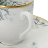 HERMES エルメス コーヒーカップ＆ソーサー 2セット 赤道下のスケッチ グリーン系 ユニセックス 磁器 ブランド小物 新品 銀蔵