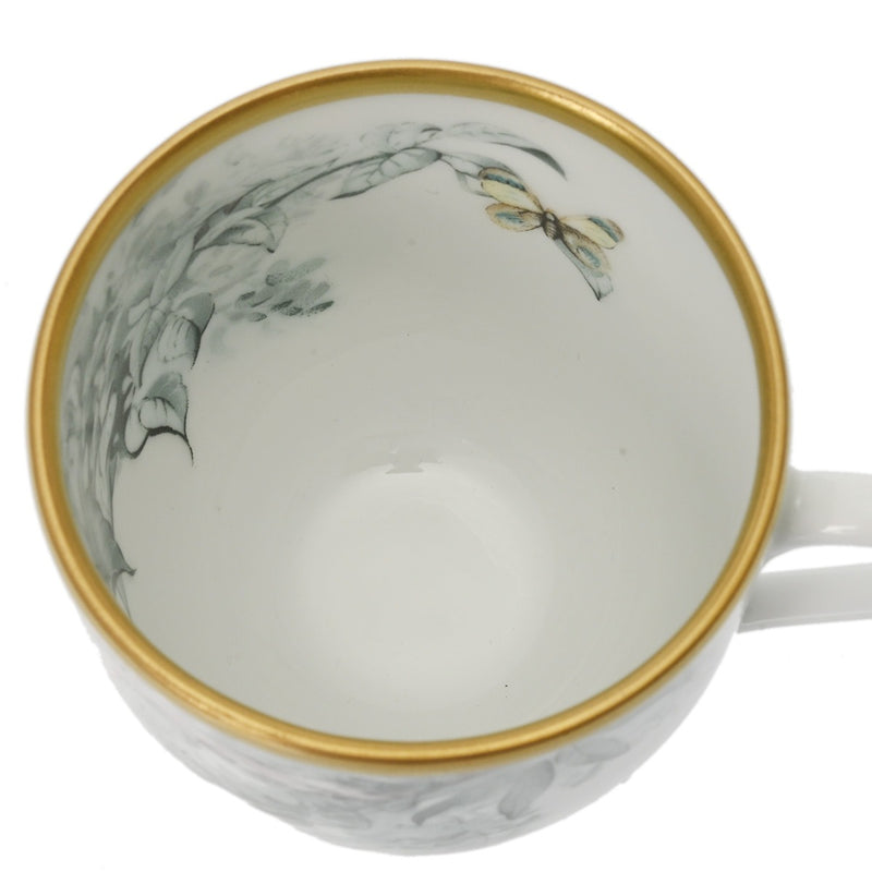 HERMES エルメス コーヒーカップ＆ソーサー 2セット 赤道下のスケッチ グリーン系 ユニセックス 磁器 ブランド小物 新品 銀蔵